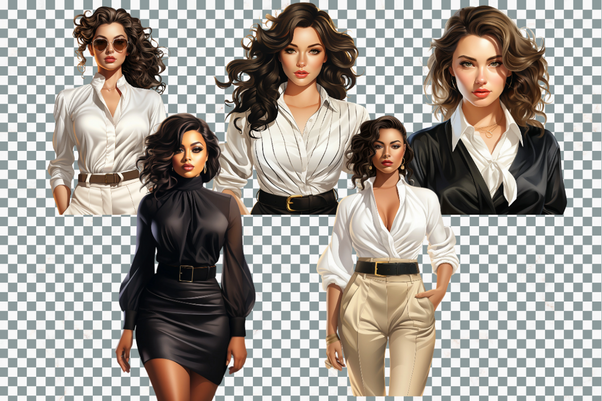 Chic Lady Boss Cliparts, a Person Illustration by Mash Mash Stickers (Photo 8 of 9)