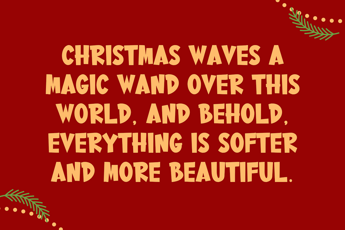 Fulood Display Font Christmas, a Sans Serif Font by Maulana Creative (Photo 3 of 7)