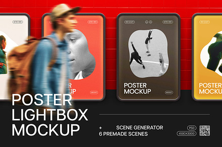Lightbox Poster Mockup Generator, a Product Mockup by pixelbuddha.net
