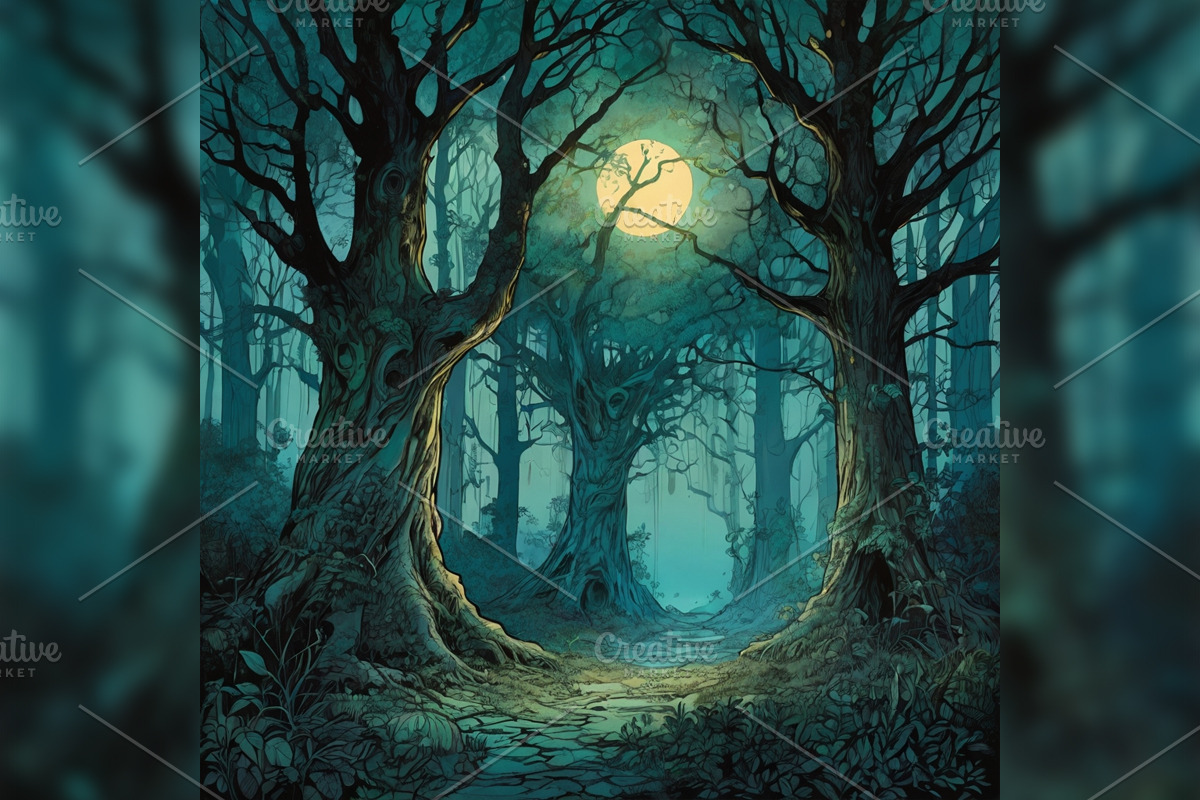 Mystic Art Midjourney Prompts, a Background Graphic by Design Laz (Photo 4 of 7)
