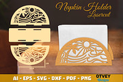 Beach Sunset Napkin Holder Lasercut, an Object Graphic by OTVEY DESIGN (Thumbnail 3 of 13)