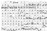 1742 Civilite, a Blackletter Font by GLC Foundry (Thumbnail 2 of 2)