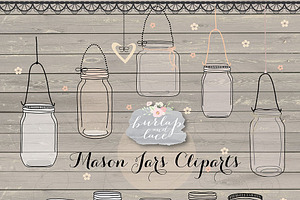 Mason Jar Clipart