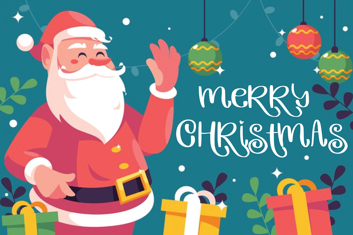 christmas, a Script Font by Mariyana (Photo 4 of 4)