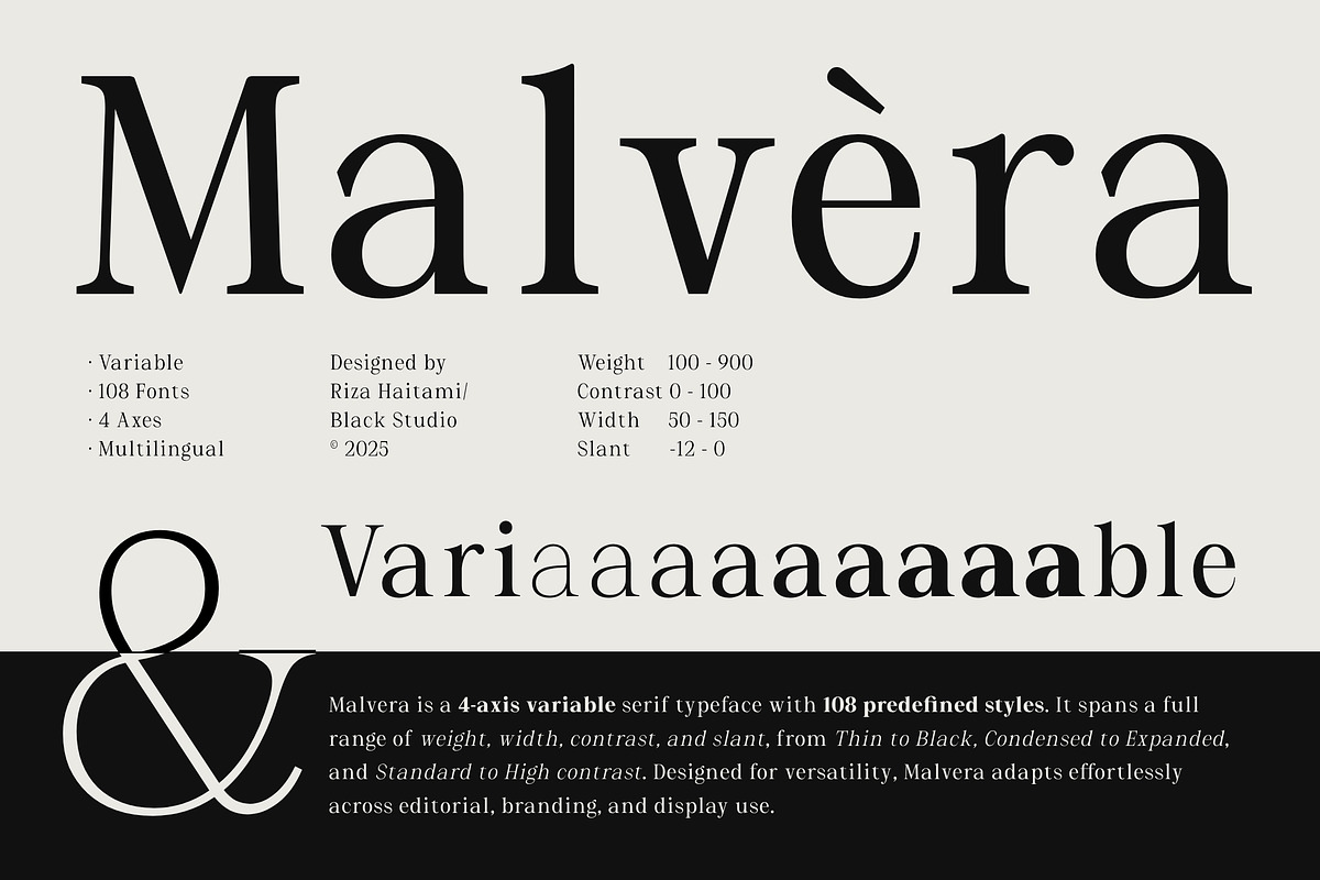 Malvera, a Serif Font by Black Studio (Photo 1 of 16)
