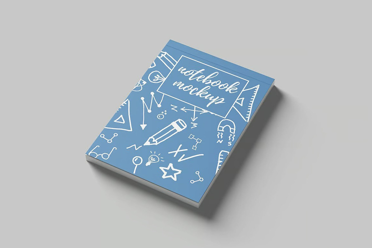 Paper Notebook Mockup, an Advertising Mockup by Se٧enStudio (Photo 3 of 5)