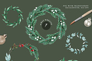 HOHOHO Christmas watercolor BUNDLE, a Seasonal Illustration by LeriaArt watercolor (Thumbnail 12 of 24)