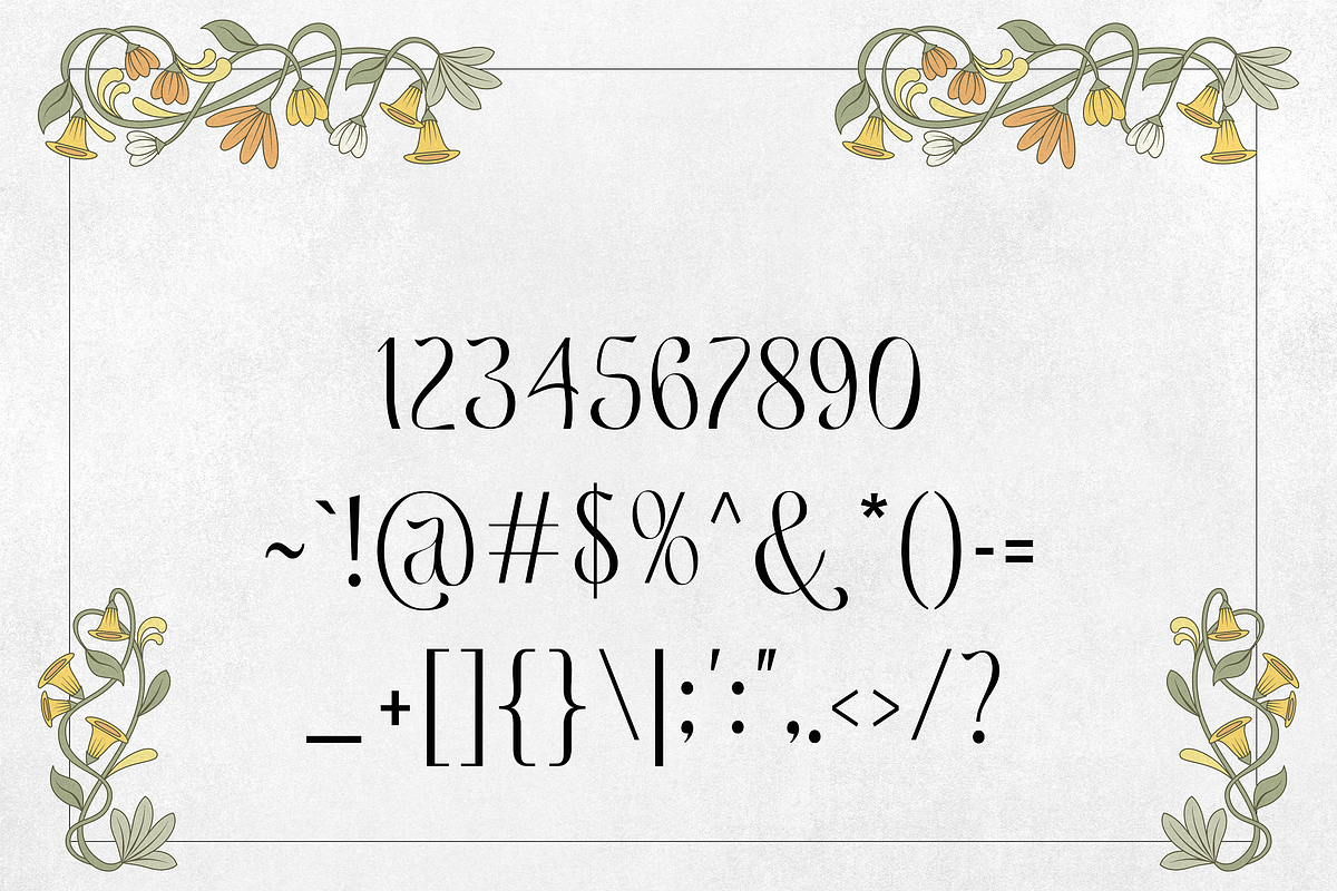 Peachy Fantasy - Art Nouveau Display, a Sans Serif Font by HipFonts (Photo 4 of 8)