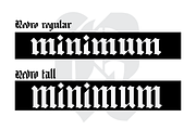 Redro - Geometrical Blackletter, a Blackletter Font by Gittype (Thumbnail 3 of 8)