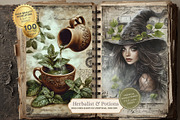 Herbalist Junk Journal Kit, a Seasonal Illustration by Nicole Branger Art (Thumbnail 3 of 14)