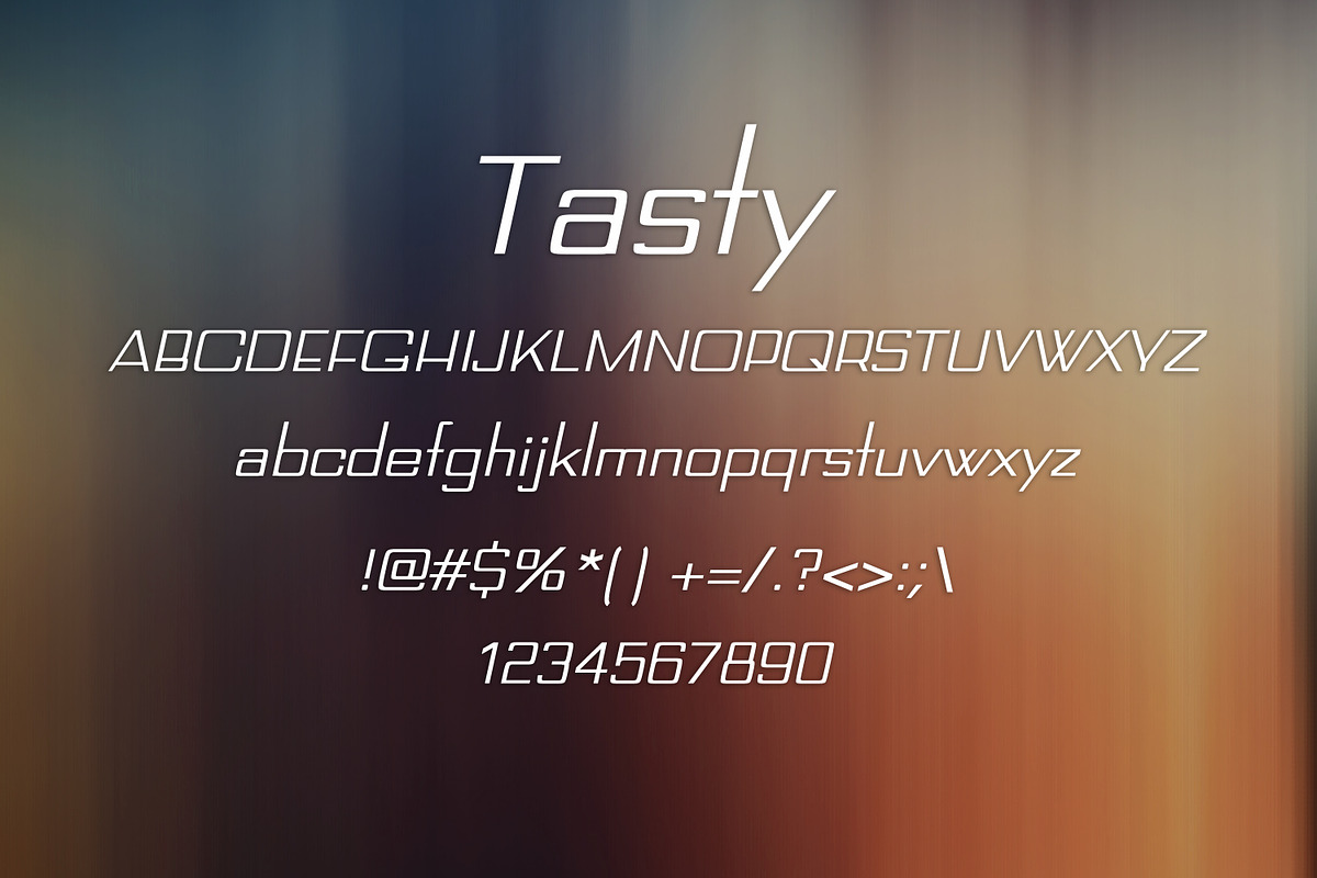 TASTY font preview 2
