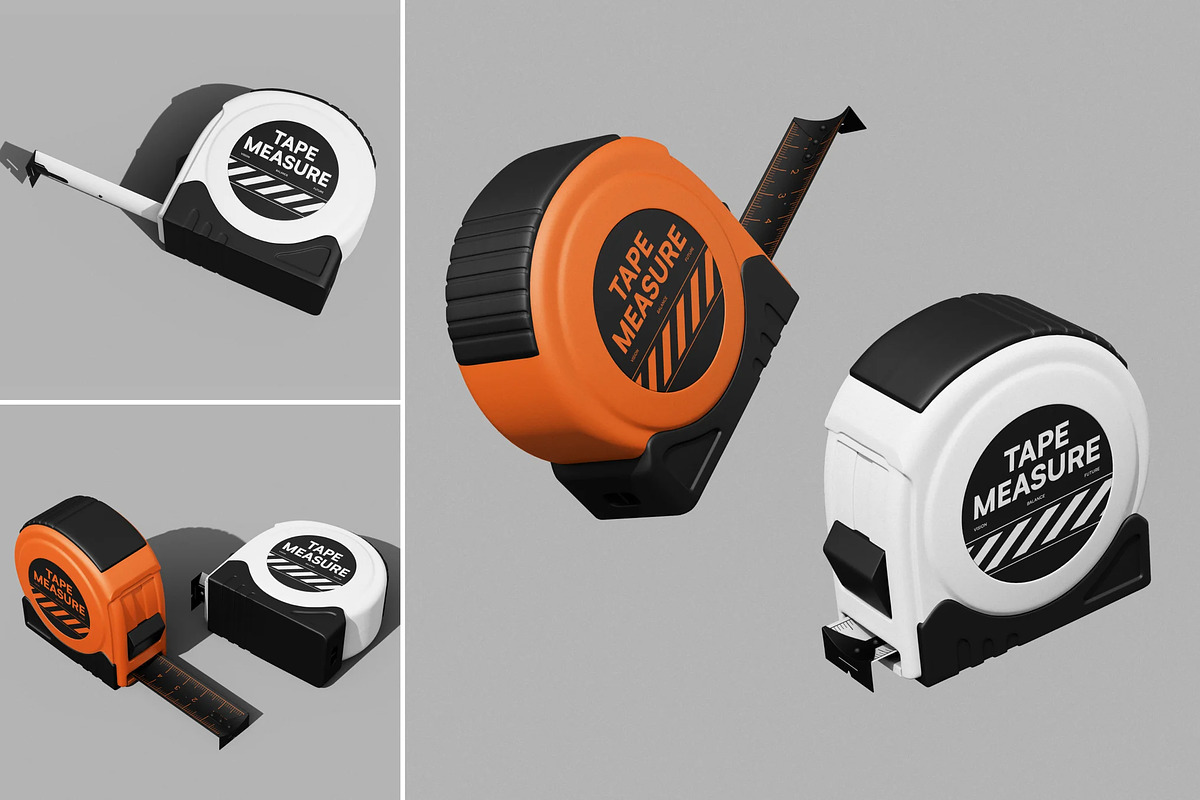 Construction Measure Tape Mockup, a Household Mockup by Brand Earth (Photo 1 of 4)