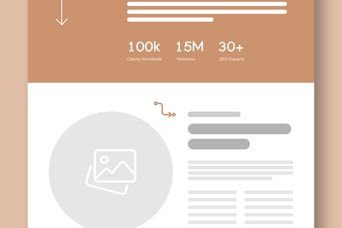 SEO Agency Wireframe UI Template, an UI Kit Template by CreativeShaper (Photo 4 of 5)