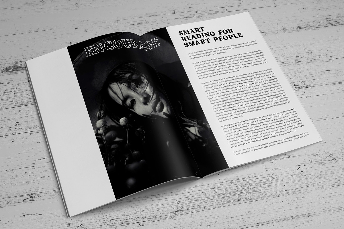 Magazine Indesign Template, a Magazine Template by SamiSimply7 (Photo 10 of 12)