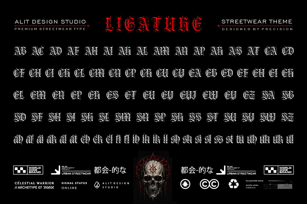 Dread Gothic Typeface, a Blackletter Font by alit design (Photo 21 of 22)