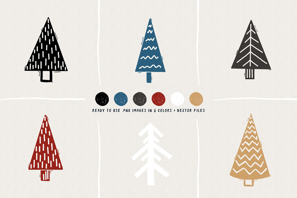 Linocut Winter Illustrations, an Object Graphic by amber&ink (Photo 3 of 7)