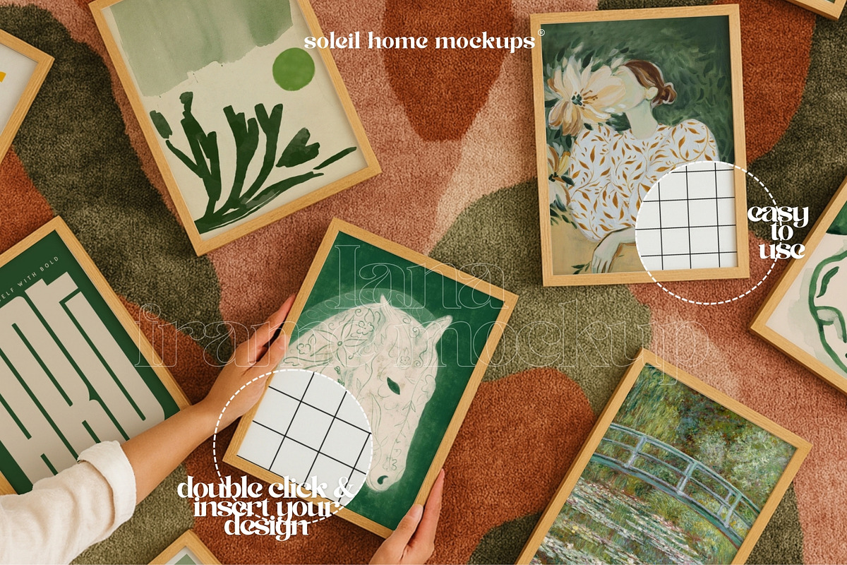 IANA | Frame Mockup Set With People, a Household Mockup by SoleilHomeMockups (Photo 2 of 11)