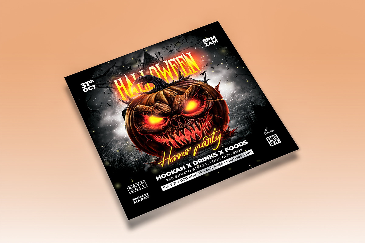 Halloween Party Flyer, a Flyer Template by creative-mint (Photo 3 of 3)