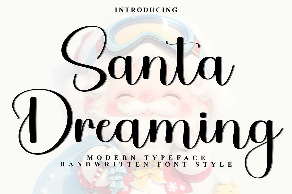 Santa Dreaming, a Handwritten Font by InermediaSTUDIO (Photo 1 of 8)