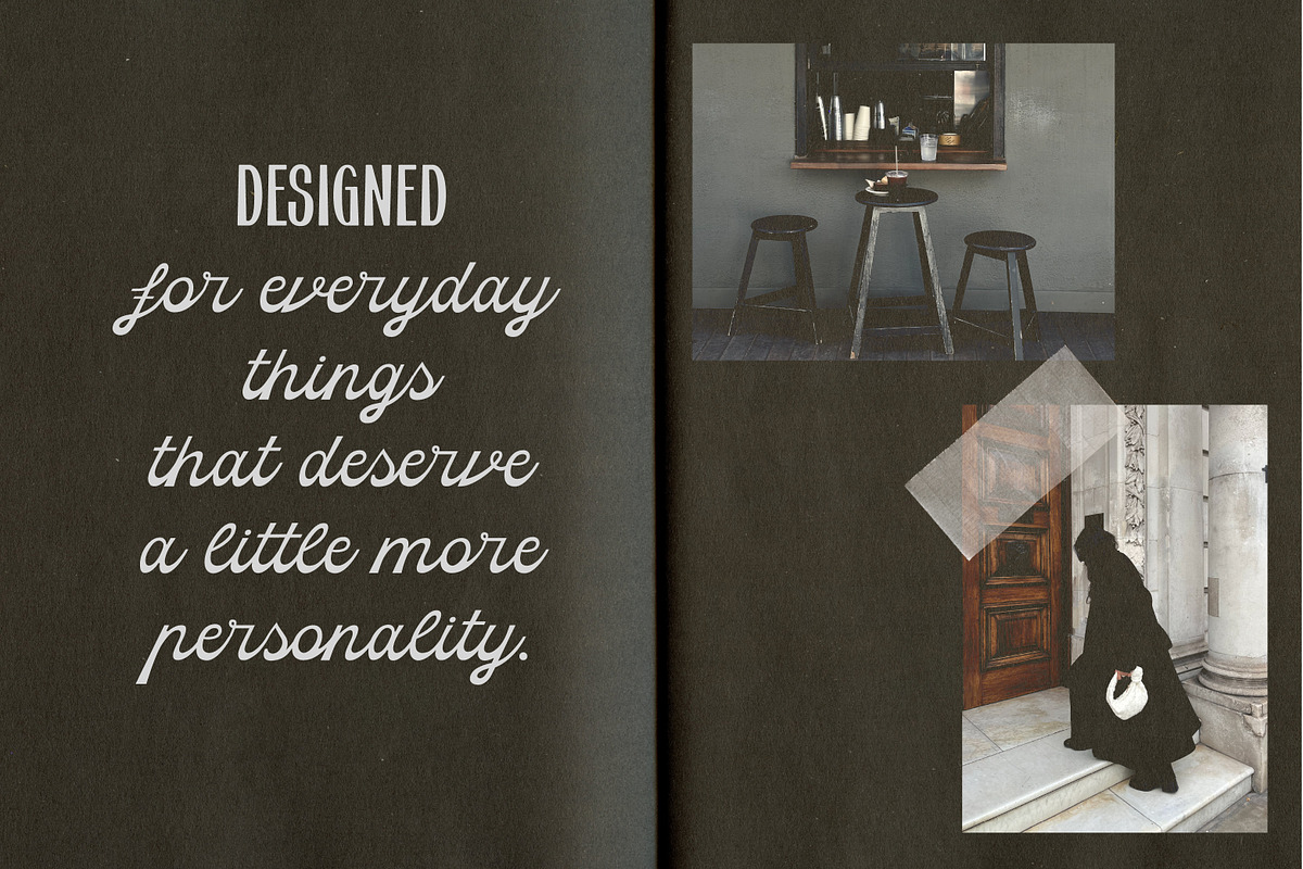 Pretty Serious Experimental Duo Sans, a Script Font by Struvictory.art (Photo 3 of 9)