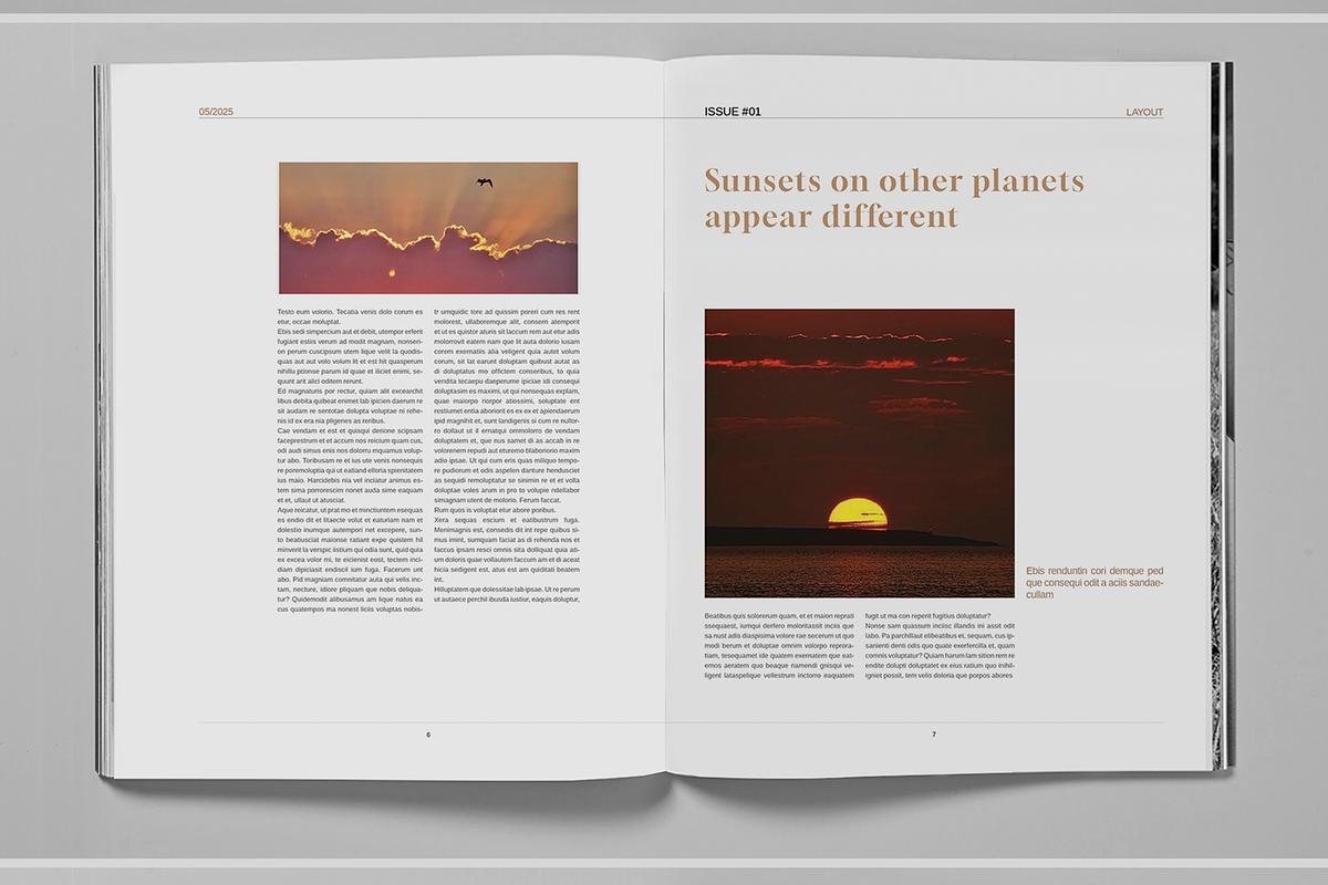 Gold Magazine Brochure Template, a Magazine Template by Boris Cupac (Photo 4 of 7)