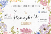 The Honeybell Collection, a Sans Serif Font by Rawberry Strubarb Ink. (Thumbnail 1 of 6)