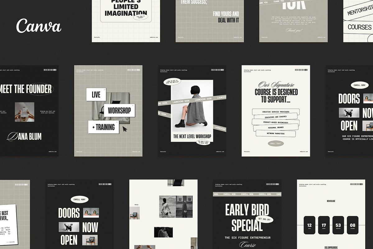 Coach Social Media Kit | Instagram, a Social Media Template by Esmé Studio (Photo 2 of 6)