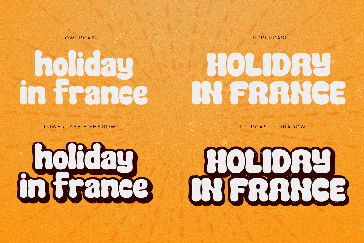 Phoria | Groovy Display, a Sans Serif Font by Pentagonistudio (Photo 3 of 10)