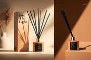 Painted Glass Reed Diffuser Mockup, a Household Mockup by creatsy5 (Thumbnail 10 of 12)