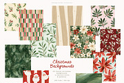 100 Christmas Backgrounds, a Background Graphic by PeDe Designs (Thumbnail 13 of 16)