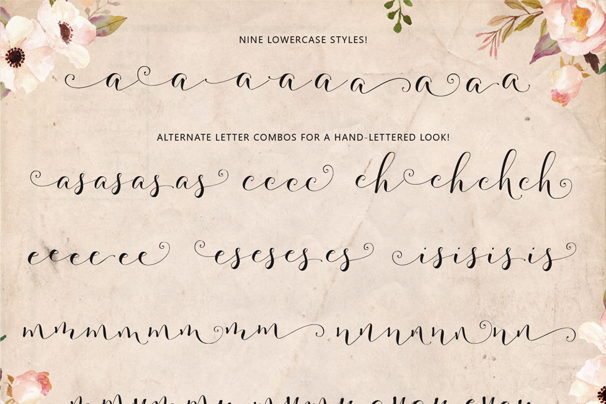 Fashionista Modern Calligraphy, a Script Font by Emily Spadoni (Photo 9 of 9)