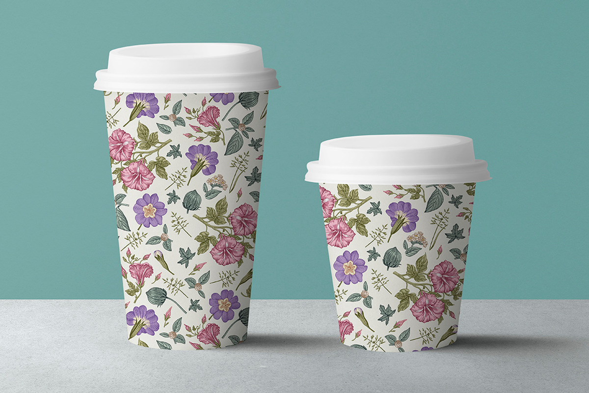 4 Seamless Flowers Primrose Petunia, a Pattern Graphic by Vintage (Photo 12 of 15)