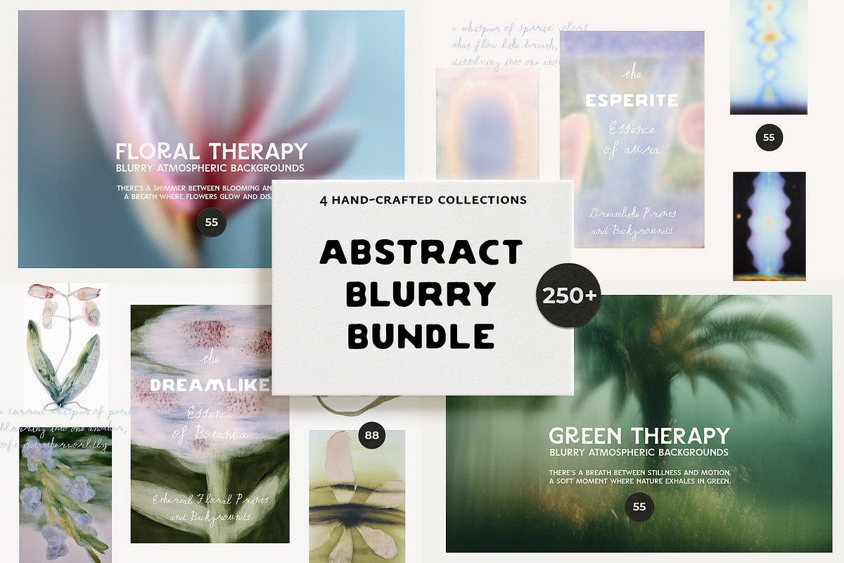 Abstract Blurry Botanical Bundle, a Background Graphic by Lana Elanor (Photo 1 of 20)