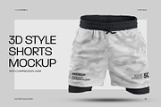 3D Mockup Shorts Compression Liner, a Shirt Mockup by Grow Design Craft Studio (Thumbnail 1 of 9)