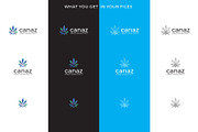 Canaz Cannabis Hemp Marijuana Logo, a Branding & Logo Template by Tovarkovdesign (Thumbnail 4 of 6)
