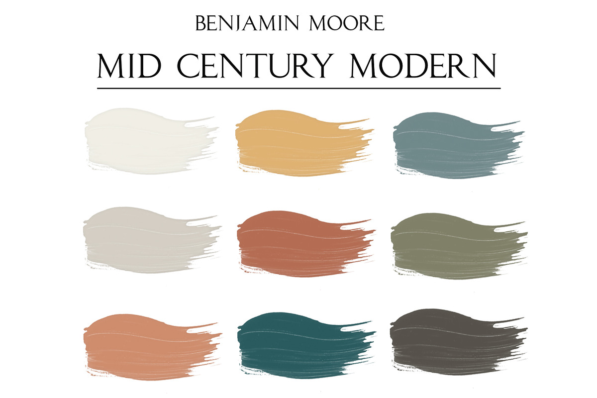BM Mid Century Modern Paint Palette, a Presentation Template by CONCEPT COLORS (Photo 2 of 9)