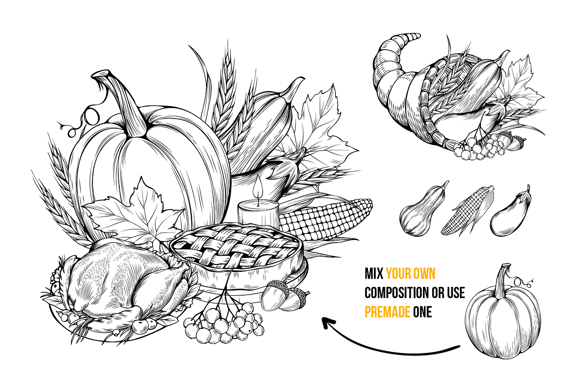 Thanksgiving Graphics Collection, an Object Graphic by ilonitta (Photo 2 of 9)