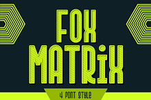 Fox Matrix: 4 Font Style