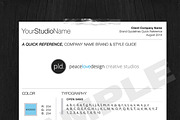 Brand & Style One Page Guideline, a Branding & Logo Template by PeaceLoveDesign (Thumbnail 2 of 3)