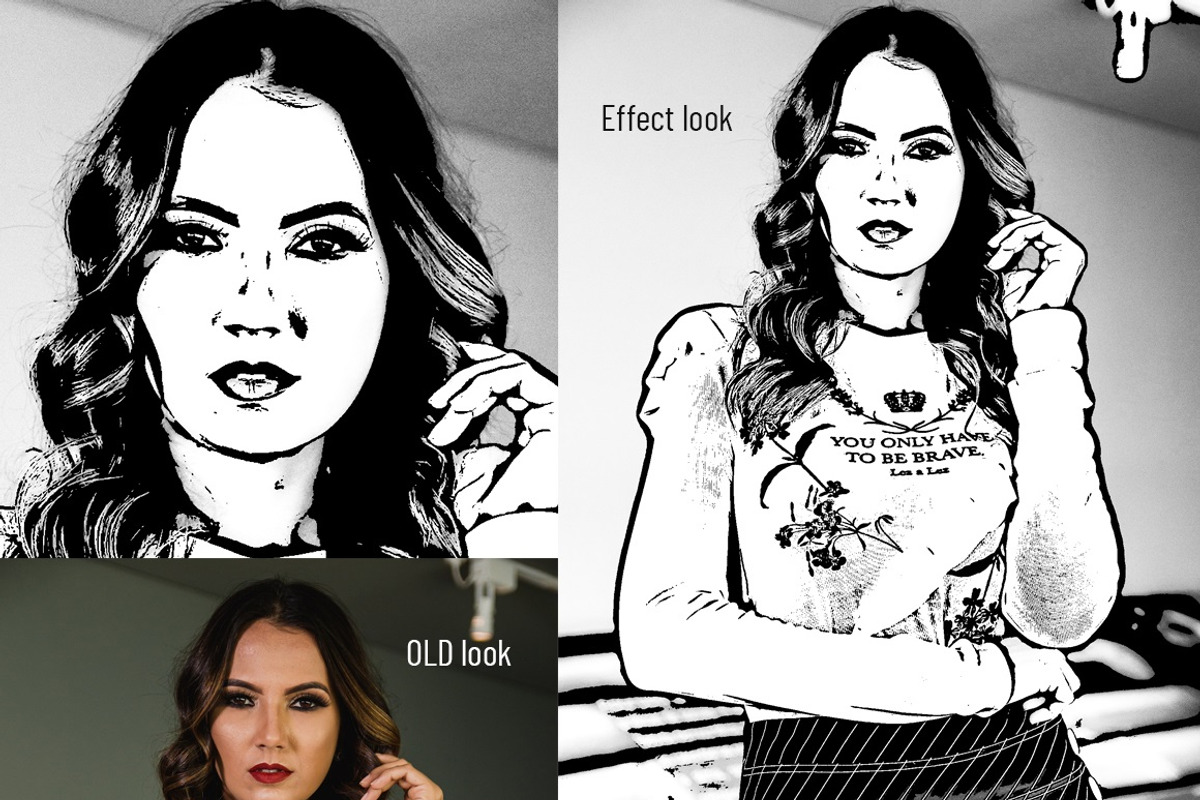 Vector Tracing Photoshop Action, an Action Add-On by MRI STUDIO (Photo 2 of 11)