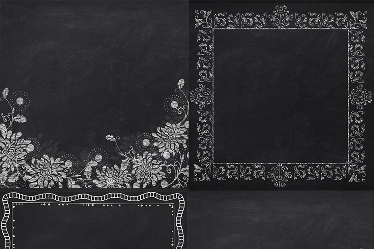 Chalkboard Frame Papers 12: Digital preview 4