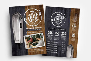 Rustic Barber Shop Flyer