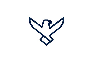 Vector eagle logo design graphic, a Branding & Logo Template by Vectorium Studio