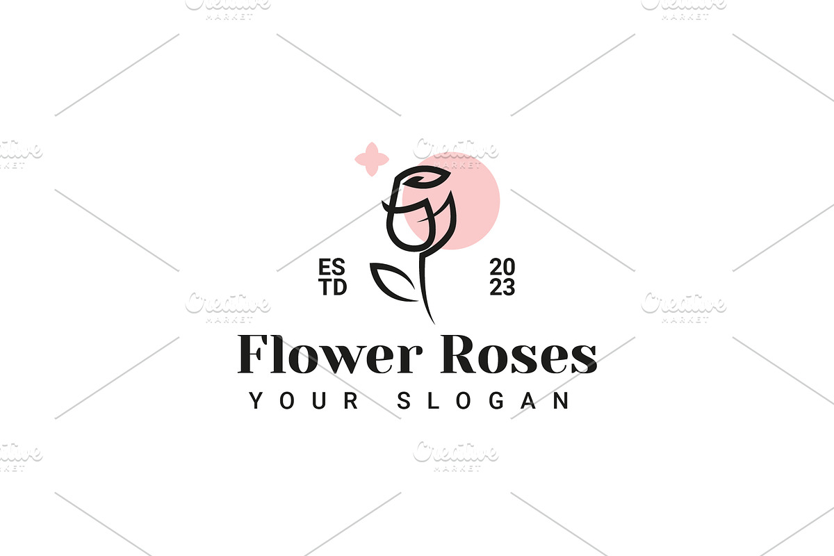 Minimalist Flower Logo Bundle, a Branding & Logo Template by Dyn Studio (Photo 6 of 6)