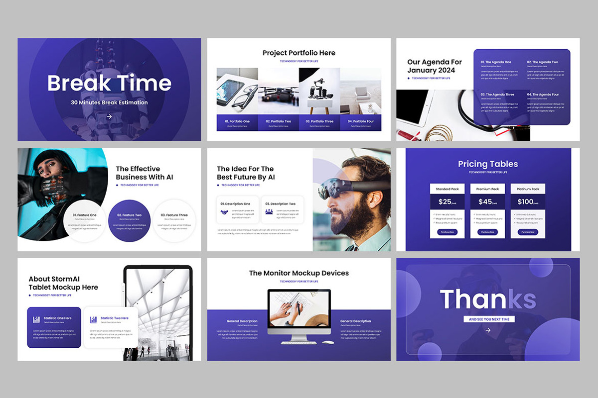 StromAI - Artificial Intelligence, a Presentation Template by Haidezign (Photo 4 of 4)