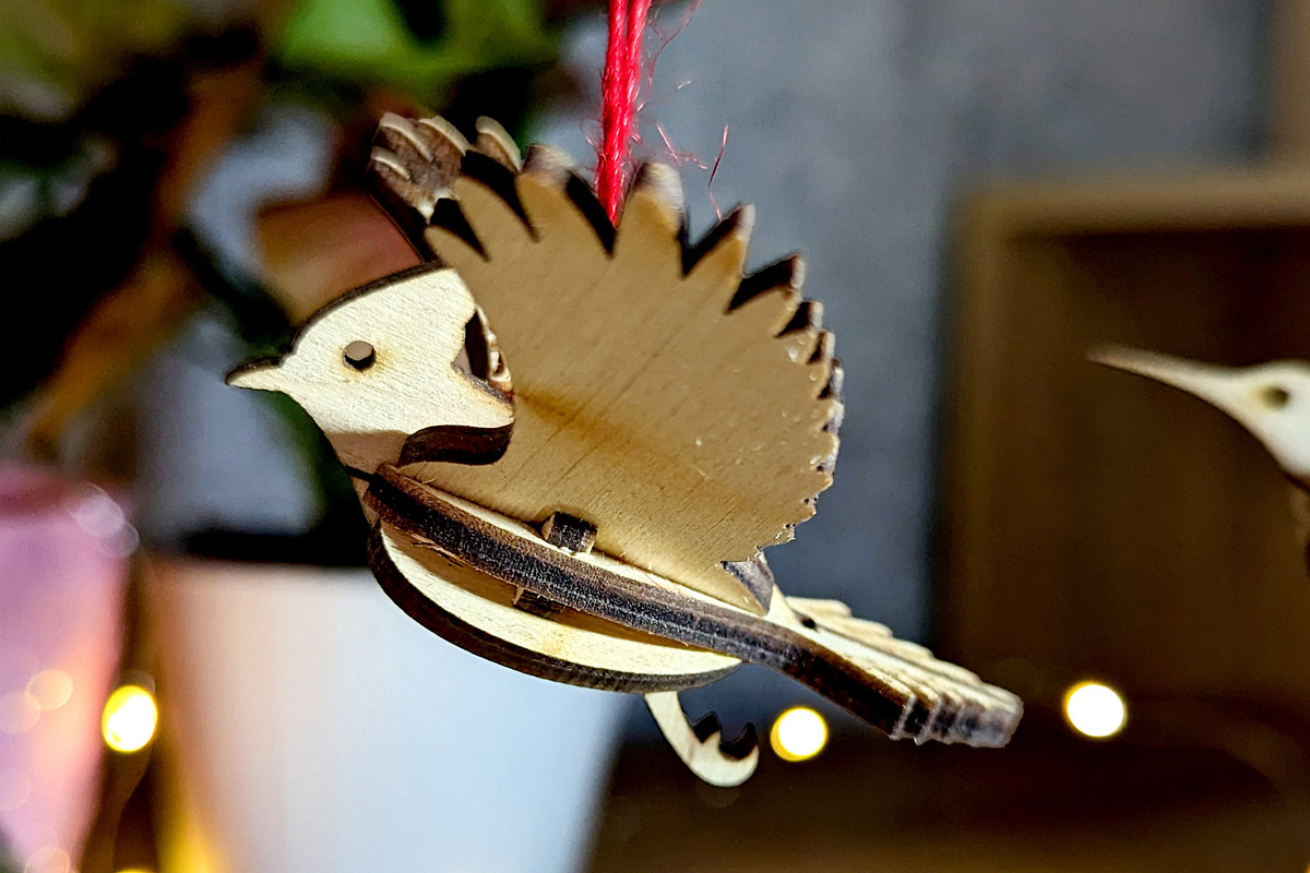 Set of 5 Bird Ornaments - Laser Cut, an Object Graphic by VectorPainter (Photo 6 of 21)
