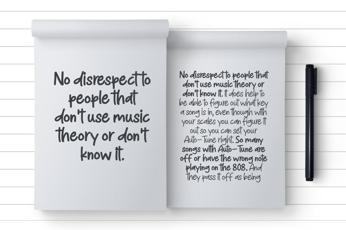 This Notes - Handwritten Marker Note, a Handwritten Font by Afkari Studio (Photo 6 of 13)