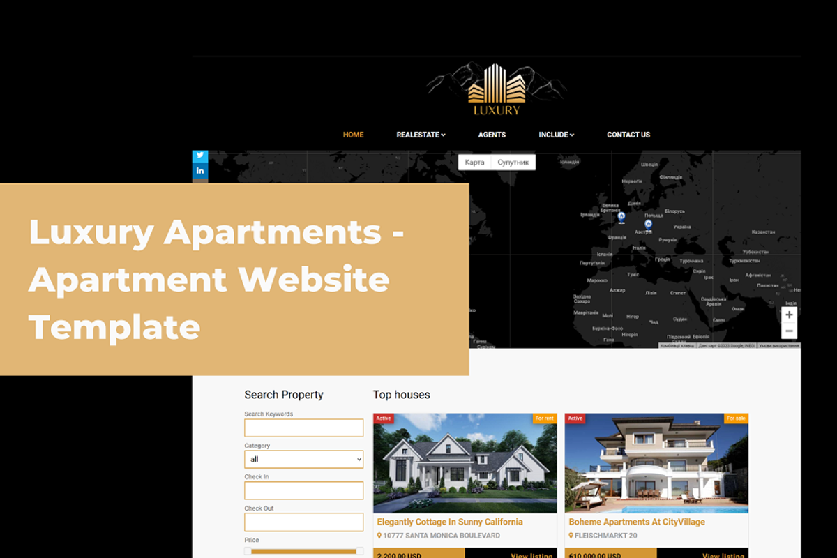 Luxury Apartments Website Template, a Websites & App Template by Ordasoft (Photo 1 of 3)