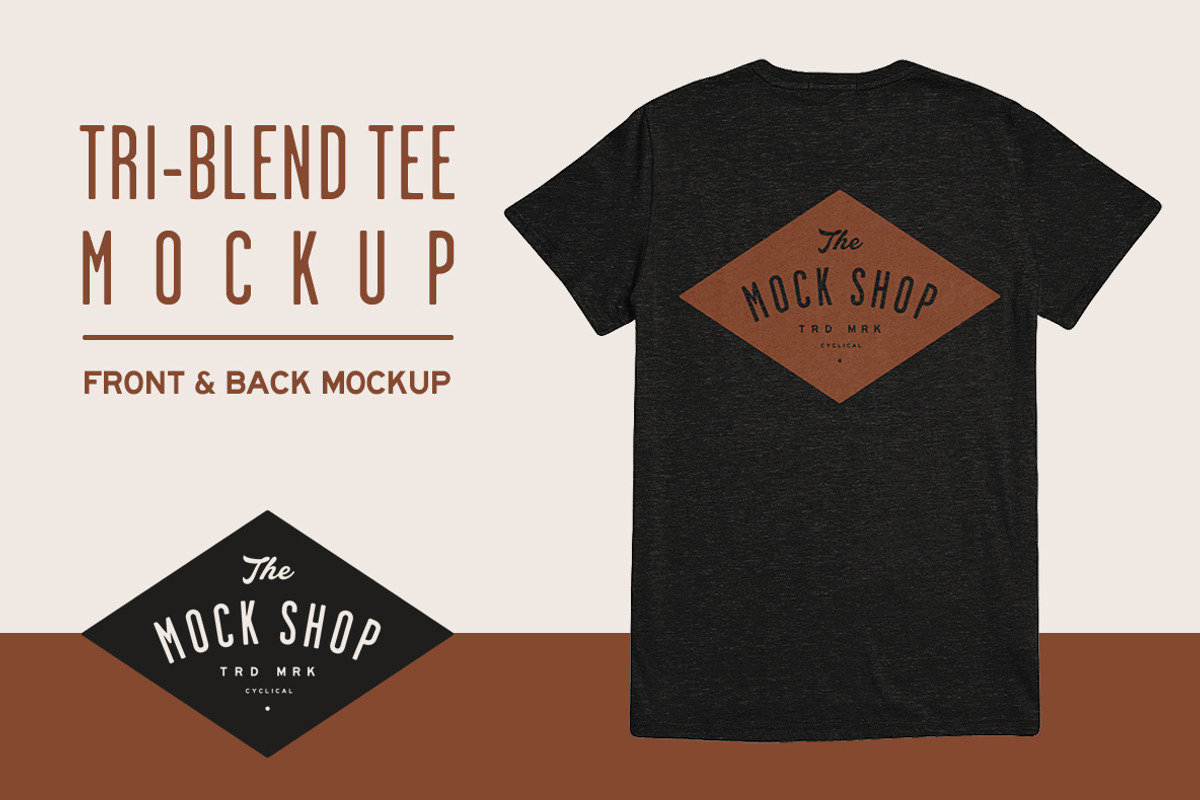 Tri-Blend Tee Mockup, a Shirt Mockup by The Mock Shop (Photo 2 of 2)