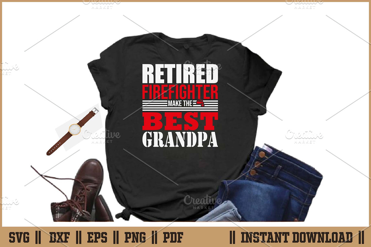 Retired Firefighter Make The Cut SVG, an Illustration by Handy Arts Studio (Photo 2 of 3)